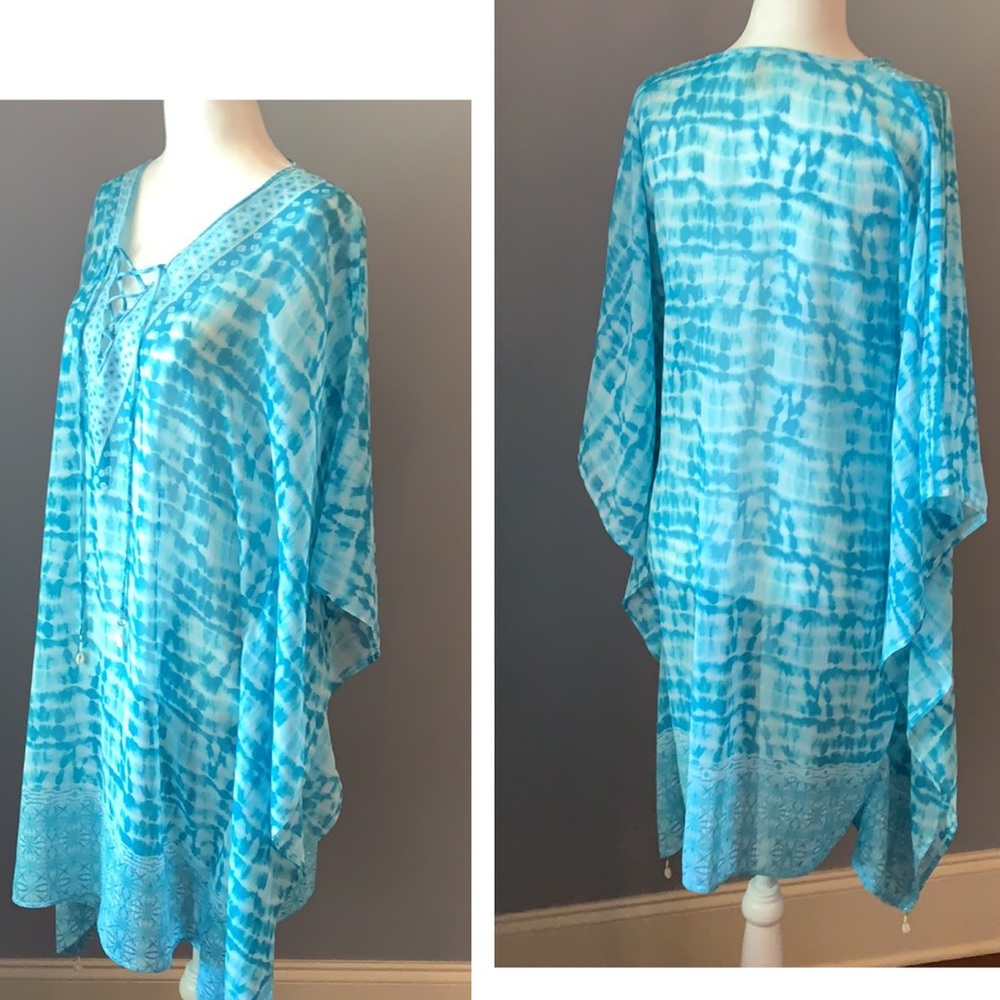Blue/Rod Beattie Beach Coverup GUC